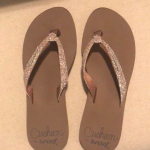 Reef rhinestone flip flops
